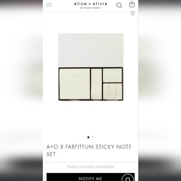 Alice +Olivia sticky notes set - Picture 1 of 3